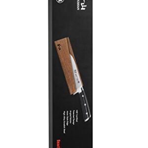 Cangshan TS Series 1020687 Swedish 14C28N Steel Forged 7-Inch Santoku Knife and Wood Sheath Set