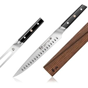 Cangshan TC Series 1020502 Swedish 14C28N Steel Forged 2-Piece Carving Set