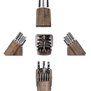 Cangshan TC Series 1021455 Swedish 14C28N Steel Forged 17-Piece Knife Block Set, Walnut