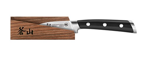 Cangshan TS Series 1020625 Swedish 14C28N Steel Forged 2.75-Inch Peeling Knife and Wood Sheath Set