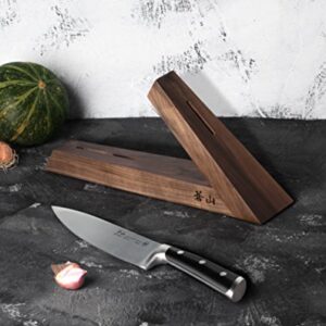 Cangshan 1021387 TAI Triangle Walnut Wood Knife Block, One Slot