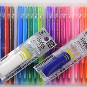 Pilot FriXion Ball Slim Erasable 0.38mm Extra Fine Ballpoint Pen 20 Color with FriXion 2 Eraser Set