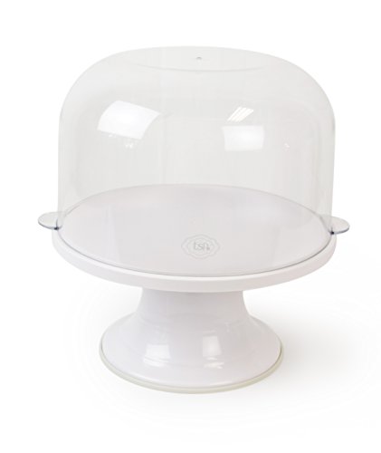 TSP by Architec Cake Decorating Turntable & Display, 3 tools in 1 Cake Stand, Decorate, Serve & Store