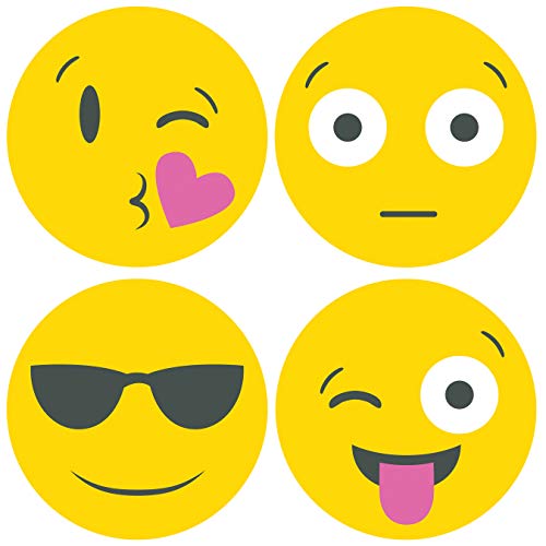 Post-it Printed Notes, 2 Pads/Pack, 30 Sheets/Pad, 2.9 in x 2.9 in, Emoji designs, 4 alternating faces (BC-2030-EMOJI) , Yellow