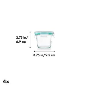 OXO Good Grips 4-Piece Smart Seal Leakproof Mini Glass Container Set