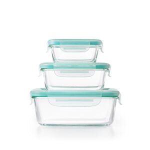 OXO Good Grips Smart Seal , 12 Piece Glass Container Set,Clear