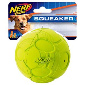 nerf dog 3.8in bash squeak ball - green