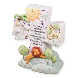 Giftware by Roman Inc, Children's Gifts, New Baby, 6.5" H Night Light GOD Created,Religious, Inspirational, Durable (6x5x2)