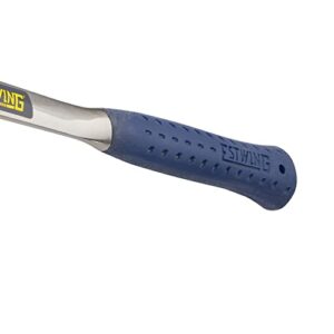 ESTWING Framing Hammer - 22 oz Long Handle Straight Rip Claw with Milled Face & Shock Reduction Grip - E3-22SM