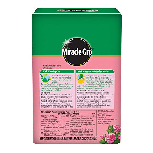 Miracle-Gro Water Soluble Rose Plant Food, 1.5 lb