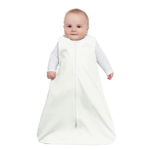 HALO Sleepsack Micro-Fleece Wearable Blanket, TOG 0.5, Cream, Small