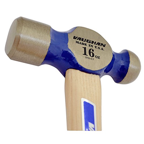 Vaughan TC016 16-Ounce Commercial Ball Pein Hammer,White