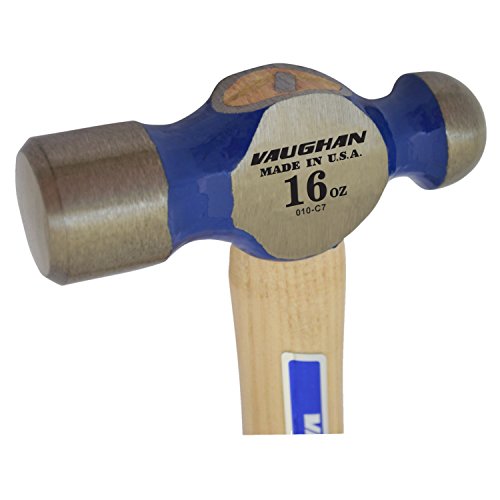 Vaughan TC016 16-Ounce Commercial Ball Pein Hammer,White