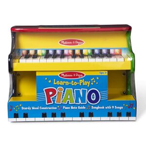 Melissa & Doug Learn-To-Play Piano With 25 Keys and Color-Coded Songbook - Toy Piano For Baby, Kids Piano Toy, Toddler Piano Toys For Ages 3+