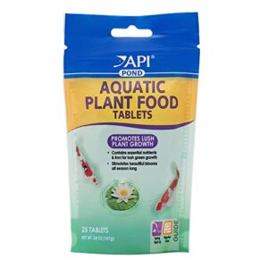 api pondcare aquatic plant food tablets potted plant fertilizer 3.8-ounce, 25 tab (185a)