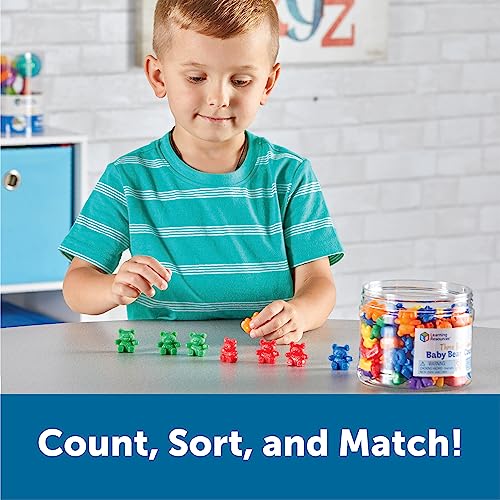 Learning Resources Baby Bear Counters - 102 Pieces, Ages 3+ | Grades Pre-K+ Toddler Learning Toys, Counters for Kids, Counting Manipulatives, Teddy Bear Counters, Back to School Gifts for Kids