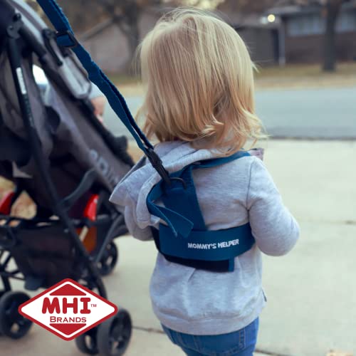 Toddler Leash & Harness for Child Safety - Keep Kids & Babies Close - Padded Shoulder Straps for Children's Comfort - Fits Toddlers w/ Chest Size 14-25 Inches - Kid Keeper by Mommy's Helper (Blue)