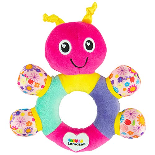 The First Years First Baby Rattle - Sensory Toys with Soft Textures and Crinkle Sounds - Infant Toys Ages 3 Months and Up