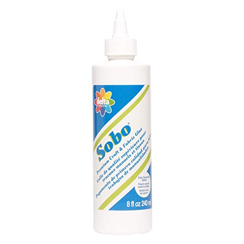 Plaid Delta 108 Sobo Premium Craft and Fabric Glue, 8-Ounce