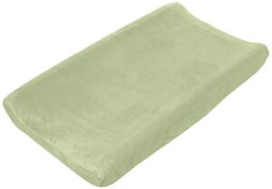 summer ultra plush changing pad cover, sage