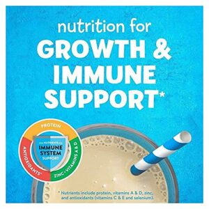 PediaSure Grow & Gain with Immune Support, Kids Protein Shake, 27 Vitamins and Minerals, 7g Protein, Helps Kids Catch Up On Growth, Non-GMO, Gluten-Free, Vanilla, 8 Fl Oz (Pack of 24)