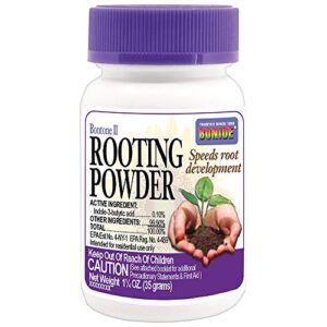 bonide bontone ii rooting powder, 1.25 oz ready-to-use dust for houseplants and transplants speeds root development