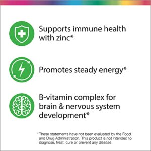 Rainbow Light Multivitamin for Teens, Vitamin C, Zinc, & B Complex, Supports Brain Health, Nerve Function, and a Strong Immune System, Gluten Free, Vegetarian, Fruit Punch, 90 Tablets