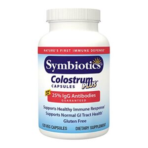symbiotics colostrum capsules plus, supports healthy immune response (120 capsules)