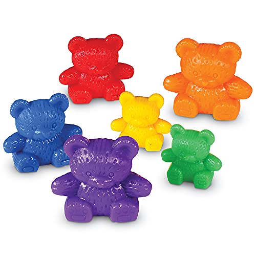 Learning Resources Three Bear Family Counters - 96 Pieces. Ages 3+ Preschool Learning Toys, Counting Toys for Toddler, Social Emotional Learning Toys, Therapy Tool,Back to School Gifts