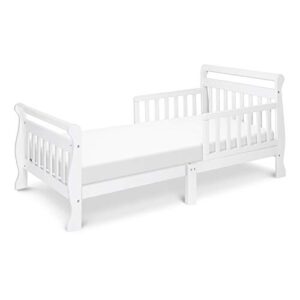 davinci sleigh toddler bed in white