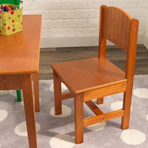 KidKraft Nantucket Kid's Wooden Table & 4 Chairs Set with Wainscoting Detail - Primary, Gift for Ages 3-8