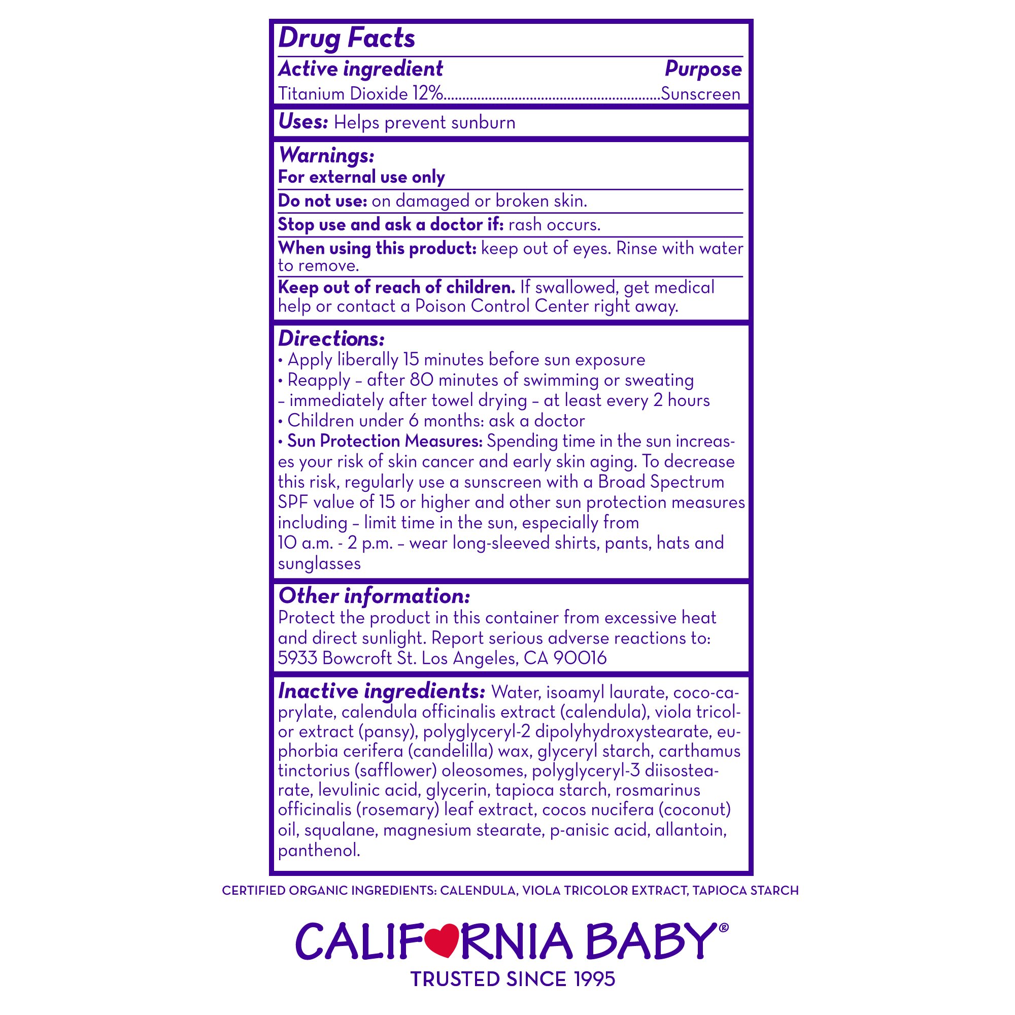 California Baby Super Sensitive SPF 30+ Sunscreen Lotion | Broad Spectrum | Unscented Mineral Sunscreen Face & Body | Allergy-Friendly | Coral Reef Safe | Benzene-Free | Baby, Kids, Adults Physical Sunscreen For Sensitive Skin or Eczema | 82 g / 2.9 oz.