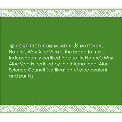Nature's Way Premium Quality Aloe Vera Leaf Juice 99.5% Purified, 33.8 fl oz