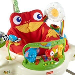 Fisher-Price Baby Bouncer Rainforest Jumperoo Activity Center with Music Lights Sounds and Developmental Toys