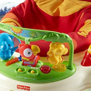 Fisher-Price Baby Bouncer Rainforest Jumperoo Activity Center with Music Lights Sounds and Developmental Toys