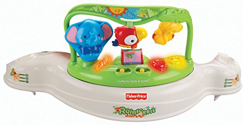 Fisher-Price Baby Bouncer Rainforest Jumperoo Activity Center with Music Lights Sounds and Developmental Toys