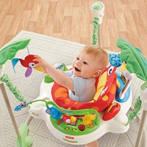 Fisher-Price Baby Bouncer Rainforest Jumperoo Activity Center with Music Lights Sounds and Developmental Toys