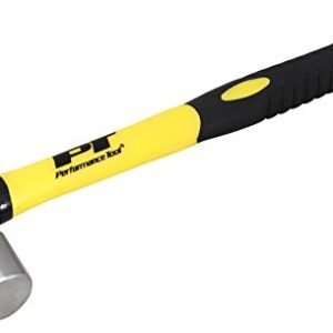 Performance Tool M7032B 16oz Ball Pein Hammer With Fiberglass Handle