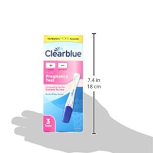 Clearblue Rapid Detection Pregnancy Test, 3 Count Prueba de embarazo Rapid Detection Clearblue