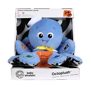 Baby Einstein Octoplush Musical Octopus Stuffed Animal Plush Toy, Age 3 Month+, Blue, 11"