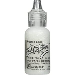 stickles glitter glue .5oz, frosted lace