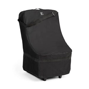j.l. childress wheelie car seat travel bag - car seat carrier with wheels - thick padding, heavy duty car seat bag with wheels - fits all car seats, infant carriers & booster seats - black