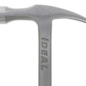 IDEAL Electrical 35-210 Drop-Forged Hammer - Electrician's Hammer 18 oz. 12-1/2 in. Claw Hammer