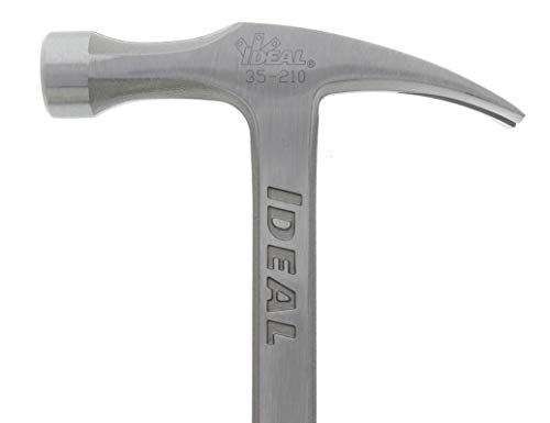 IDEAL Electrical 35-210 Drop-Forged Hammer - Electrician's Hammer 18 oz. 12-1/2 in. Claw Hammer