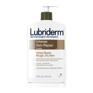 lubriderm intense dry skin repair lotion for relief of rough, dry skin, fast absorbing, 16 fl. oz