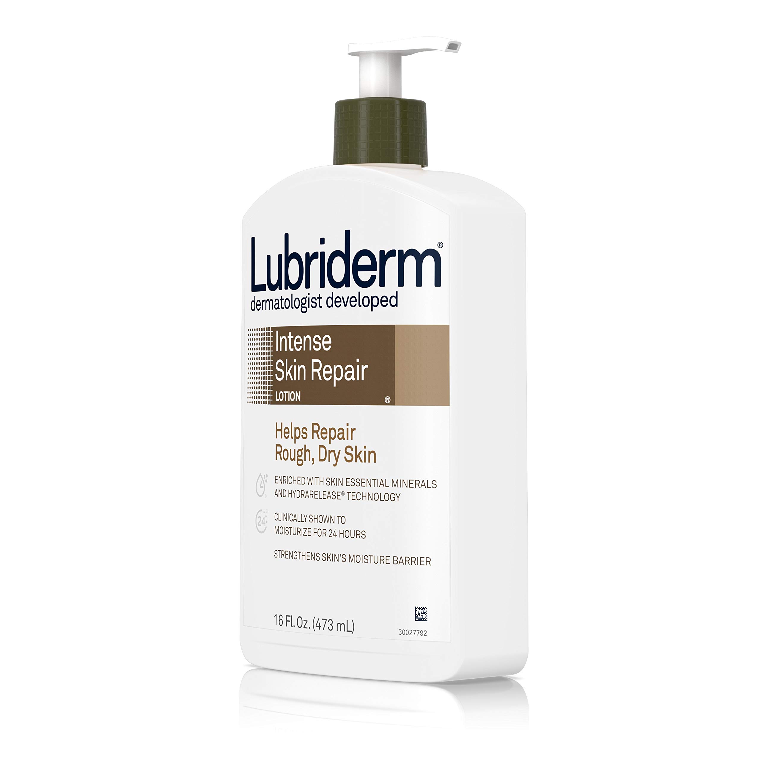 Lubriderm Intense Dry Skin Repair Lotion for Relief of Rough, Dry Skin, Fast Absorbing, 16 fl. oz