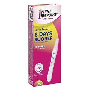 First Response Early Result Pregnancy Test, 2 Pack (Packaging & Test Design May Vary)