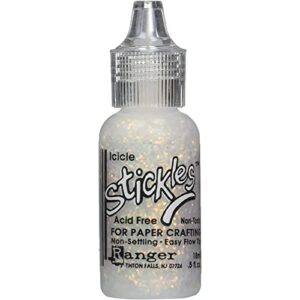 ranger stickles glitter glue 1/2-ounce, icicle (sgg01-836)