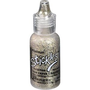 ranger, platinum stickles glitter glue 1/2-ounce, 1/2 ounce