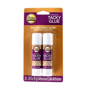 aleene's tacky glue sticks (21702) white, 2pk